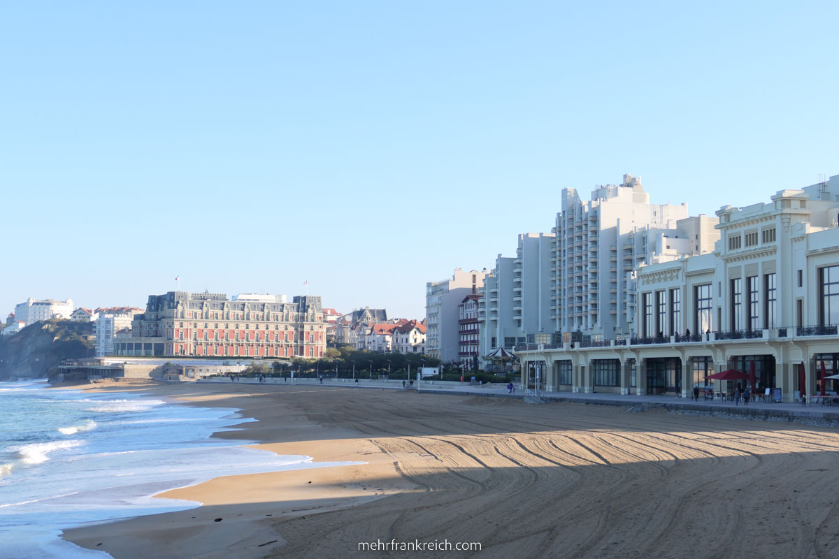 der Strand Grande Plage Biarritz Frankreich