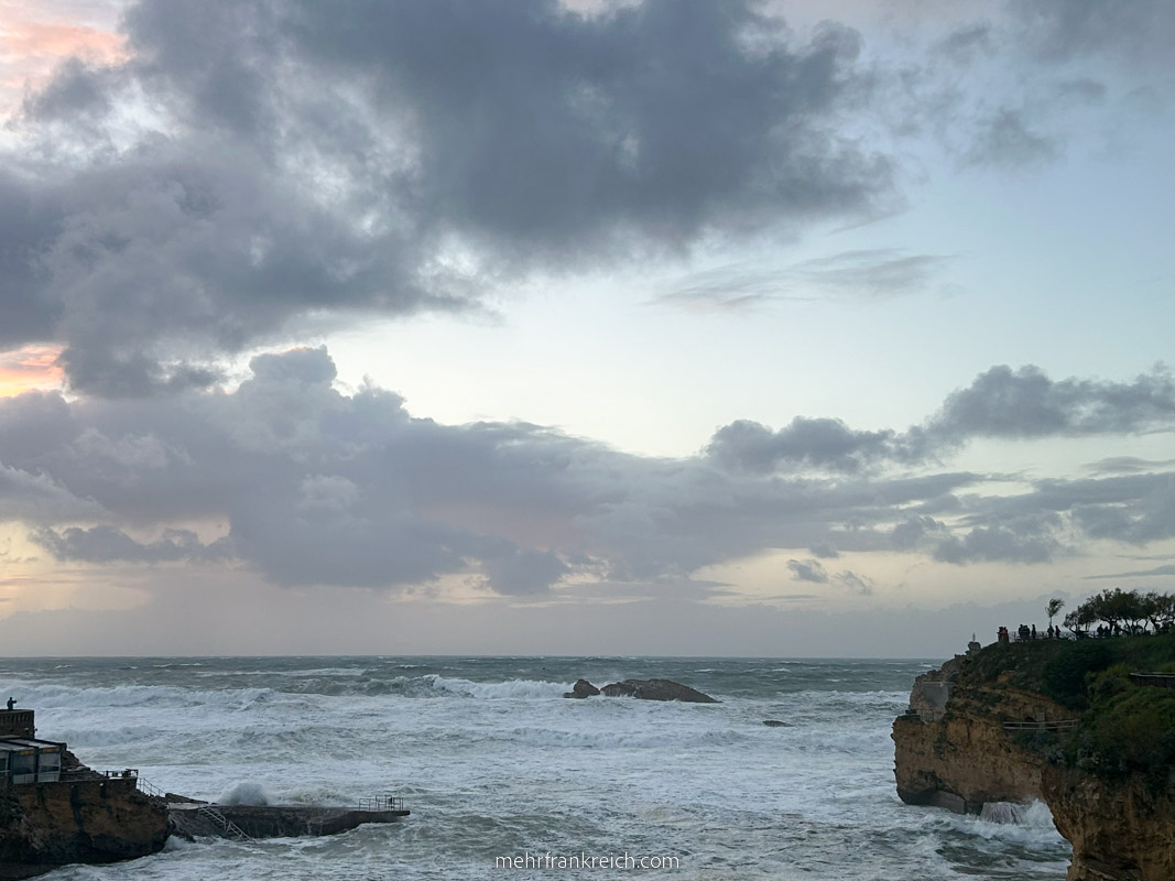 Biarritz Schlechtes Wetter Port Pecheurs