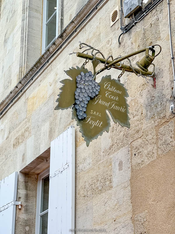 Häuserfasade Saint Emilion Bordeaux_