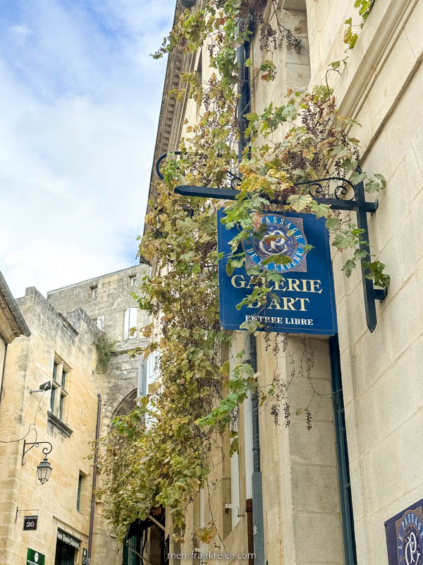 Saint Emilion Bordeaux Galerie