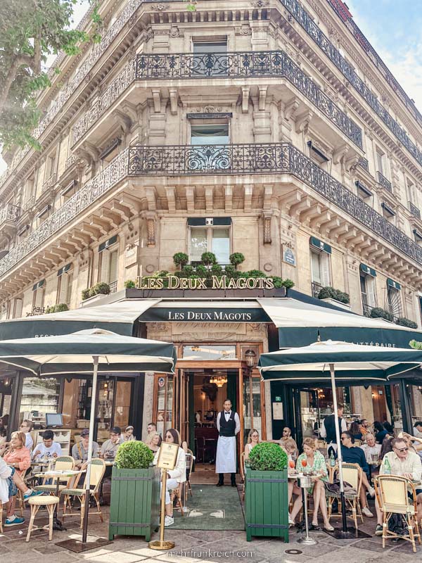Cafe Deux Magots Paris Saint Germain_