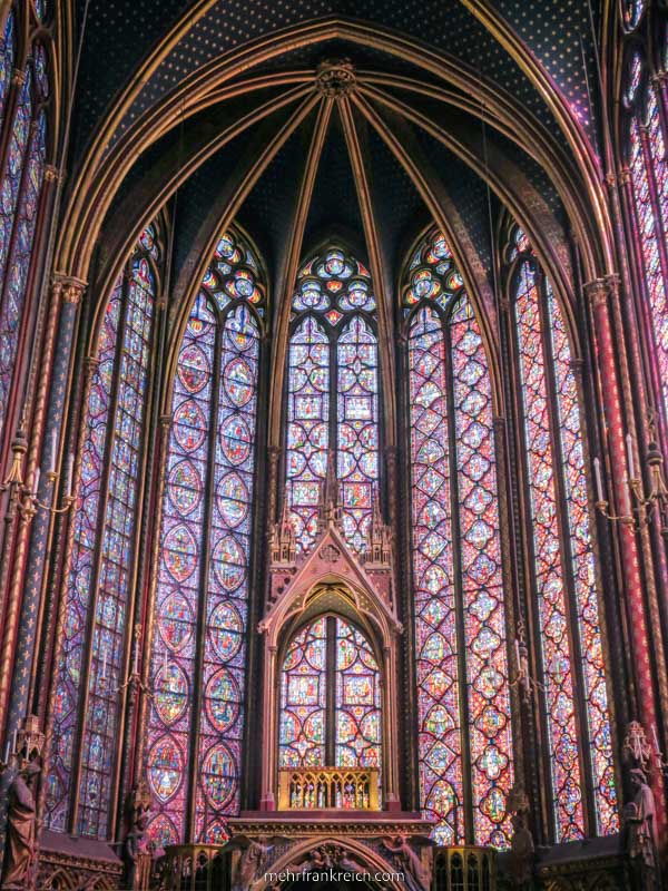 Paris Sehenswürdigkeiten Saint Chapelle Fenster