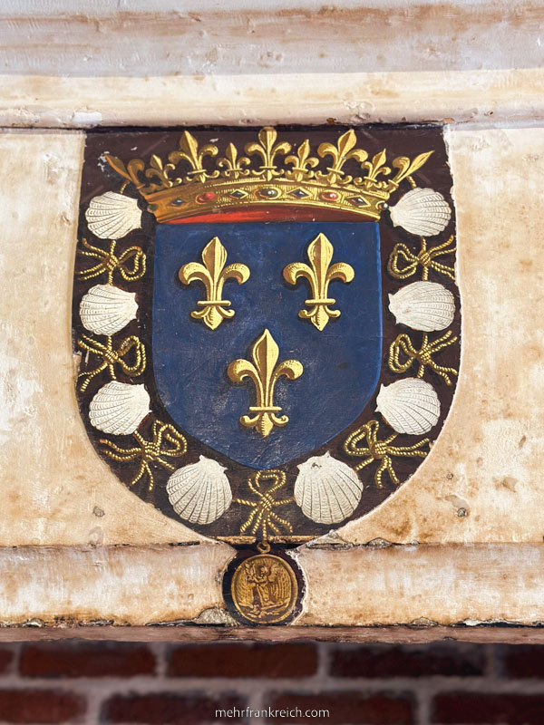 Lilien Wappen Schlösser der Loire