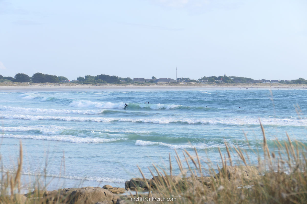 Surfspot Bretagne Pors Carn linke Welle