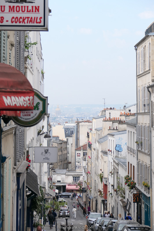 Spaziergang durch Montmartre Paris