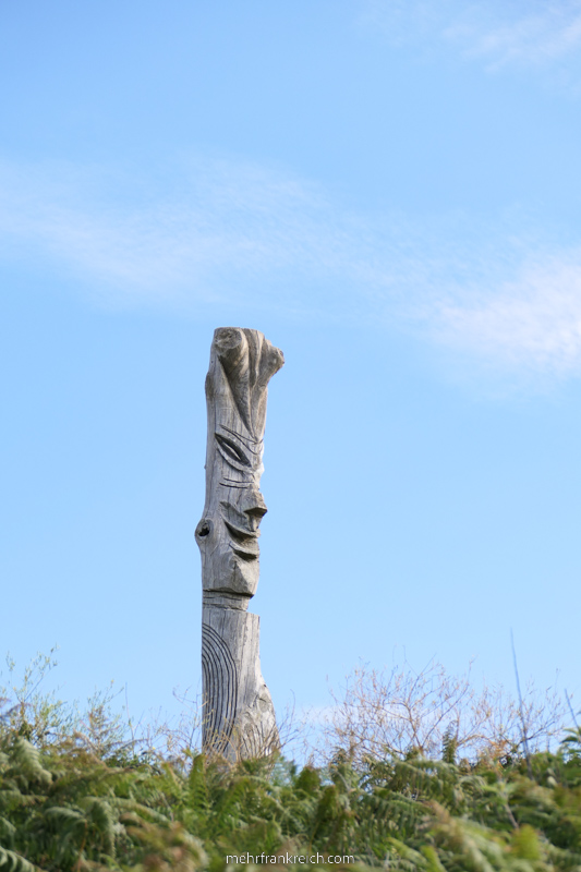 Skulptur Plage Tahiti Bretagne Frankreich