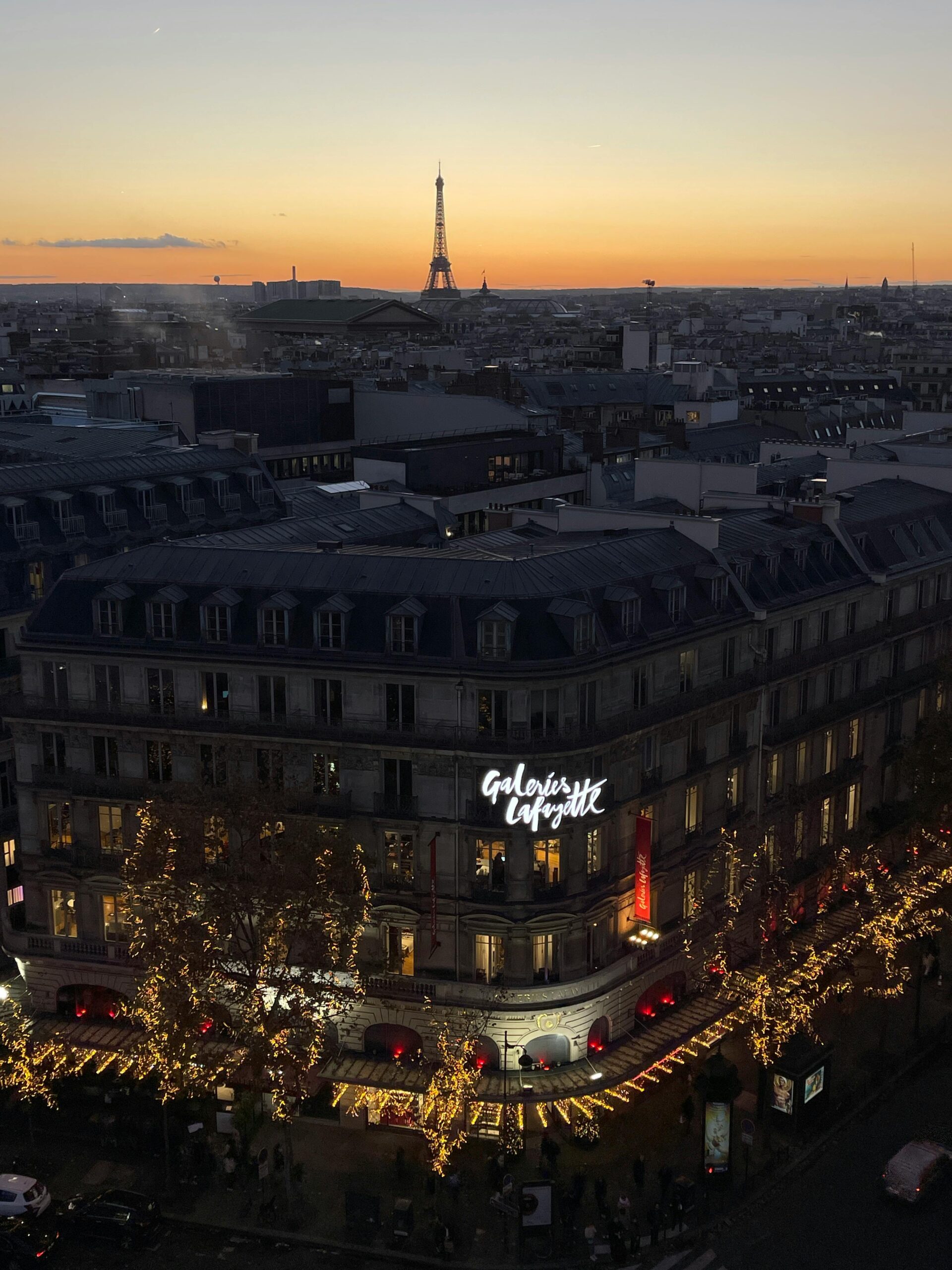 Galeries Lafayette Beleuchtung Paris