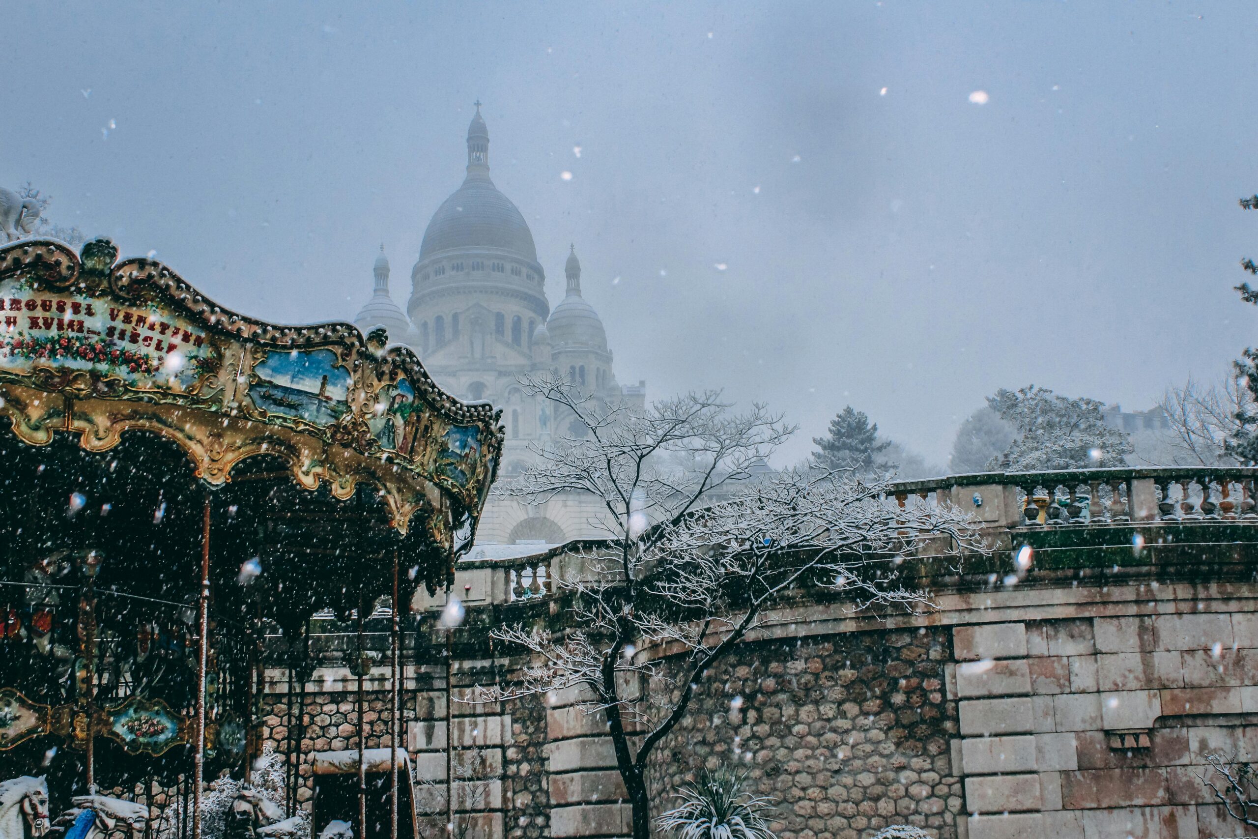 Paris im Winter Galeries Lafayette